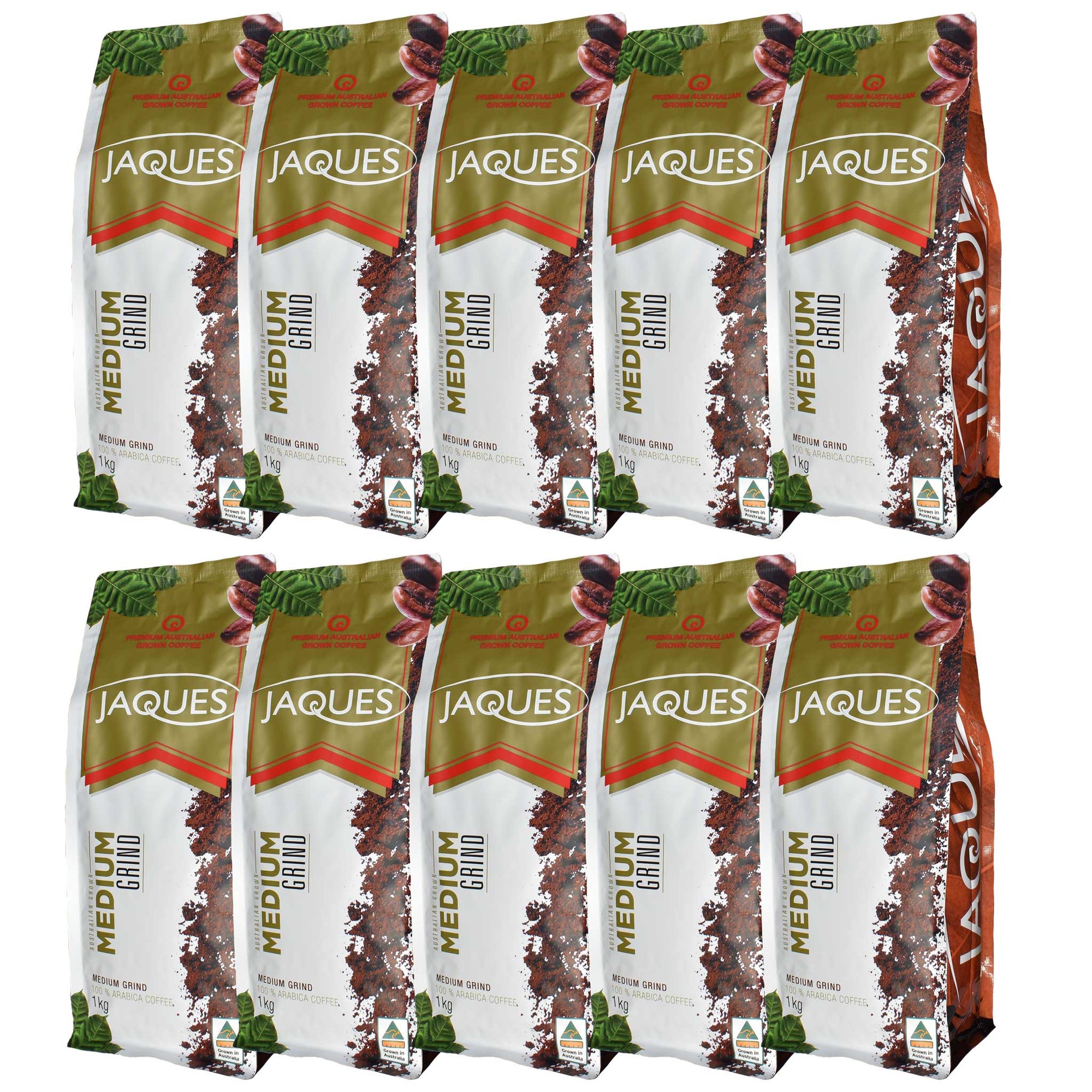 Carton 10 x 1Kg Jaques Medium Roast - Beans