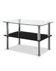 Artiss Dumor Glass Coffee Table