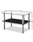 Artiss Dumor Glass Coffee Table