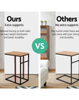 Artiss Coffee Side Table Laptop Desk Bedside Sofa End Tables Wooden Metal Frame