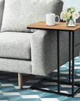 Artiss Coffee Side Table Laptop Desk Bedside Sofa End Tables Wooden Metal Frame