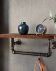 Artiss Display Shelves Wall Shelves Floating Bookshelf DIY Pipe Shelf Rustic Brackets Industrial