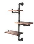 Artiss Display Shelves Bookshelf Pipe Shelf Rustic Industrial Floating Wall Shelves DIY Brackets