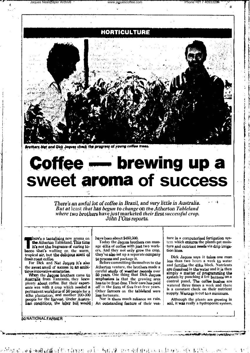 Coffee - brewing up a sweet aroma of success