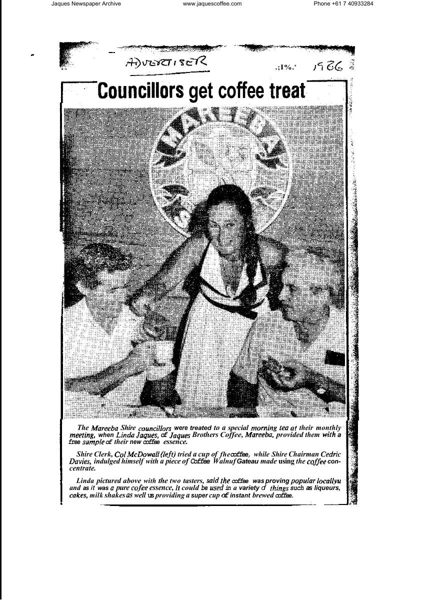 Councillors get coffee treat
