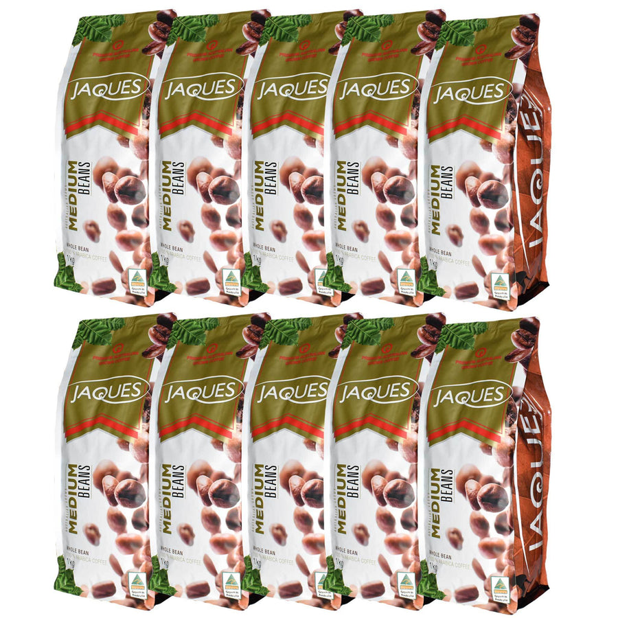 Carton 10 x 1Kg Jaques Medium Roast - Beans