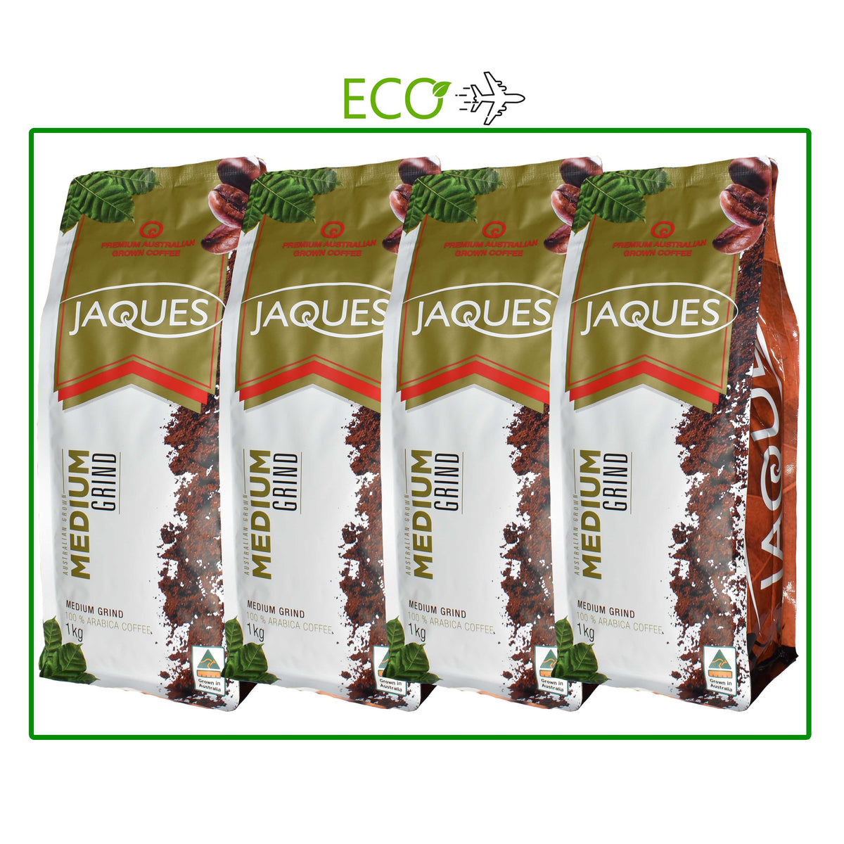 4 x 1Kg Jaques Coffee Medium Roast - Medium Grind