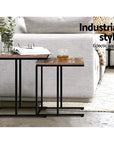 Artiss Coffee Table Nesting Side Tables