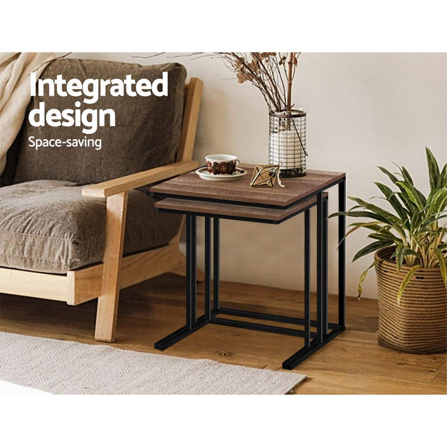 Artiss Coffee Table Nesting Side Tables