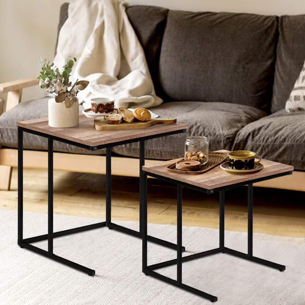 Artiss Coffee Table Nesting Side Tables