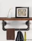 Artiss Display Shelves Wall Shelves Floating Bookshelf DIY Pipe Shelf Rustic Brackets Industrial