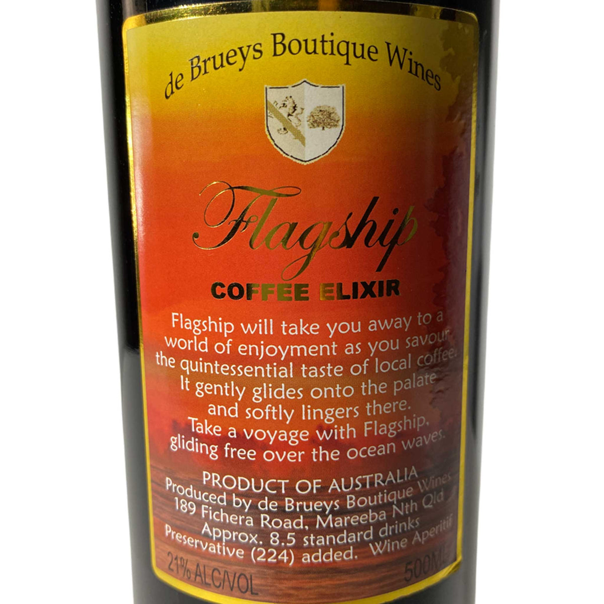 Flagship Coffee Elixir - de Brueys Boutique Winery - 500ml